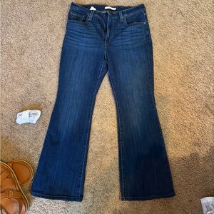 Levi's Blue Flare & Wide Leg Jeans